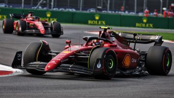 Carlos Sainz Charles Leclerc Ferrari Mexican GP 2022