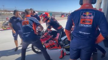 Mechanics issued with race bans after deliberately blocking Moto3 rider