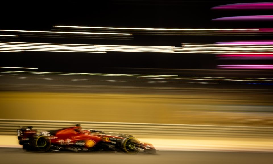 Leclerc Bahrain test