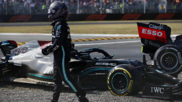 Hamilton 'not lucky' to survive Italian GP crash