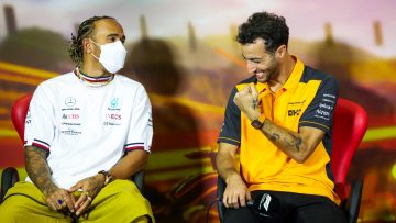 Ricciardo and Hamilton