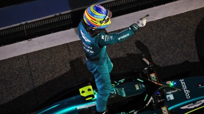 Alonso podium Bahrain
