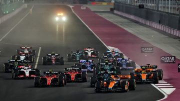 Piastri Russell Leclerc Sainz Race Start Qatar