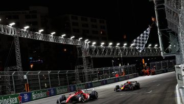 Leclerc: Perez mistake inspired last lap Las Vegas overtake